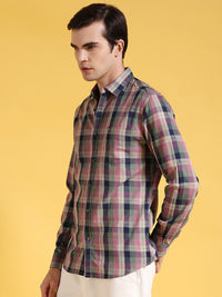 The Indian Garage Co Tartan Checked Slim Fit Pure Cotton Shirt