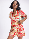 DressBerry Garden Vibes Floral Print Cropped Co-Ords