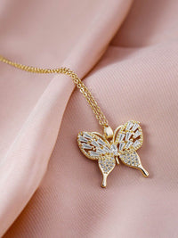 Rubans 18k Goldplated Steelless Steel Tarnishfree Waterproof Cz Demi-Fine Necklace