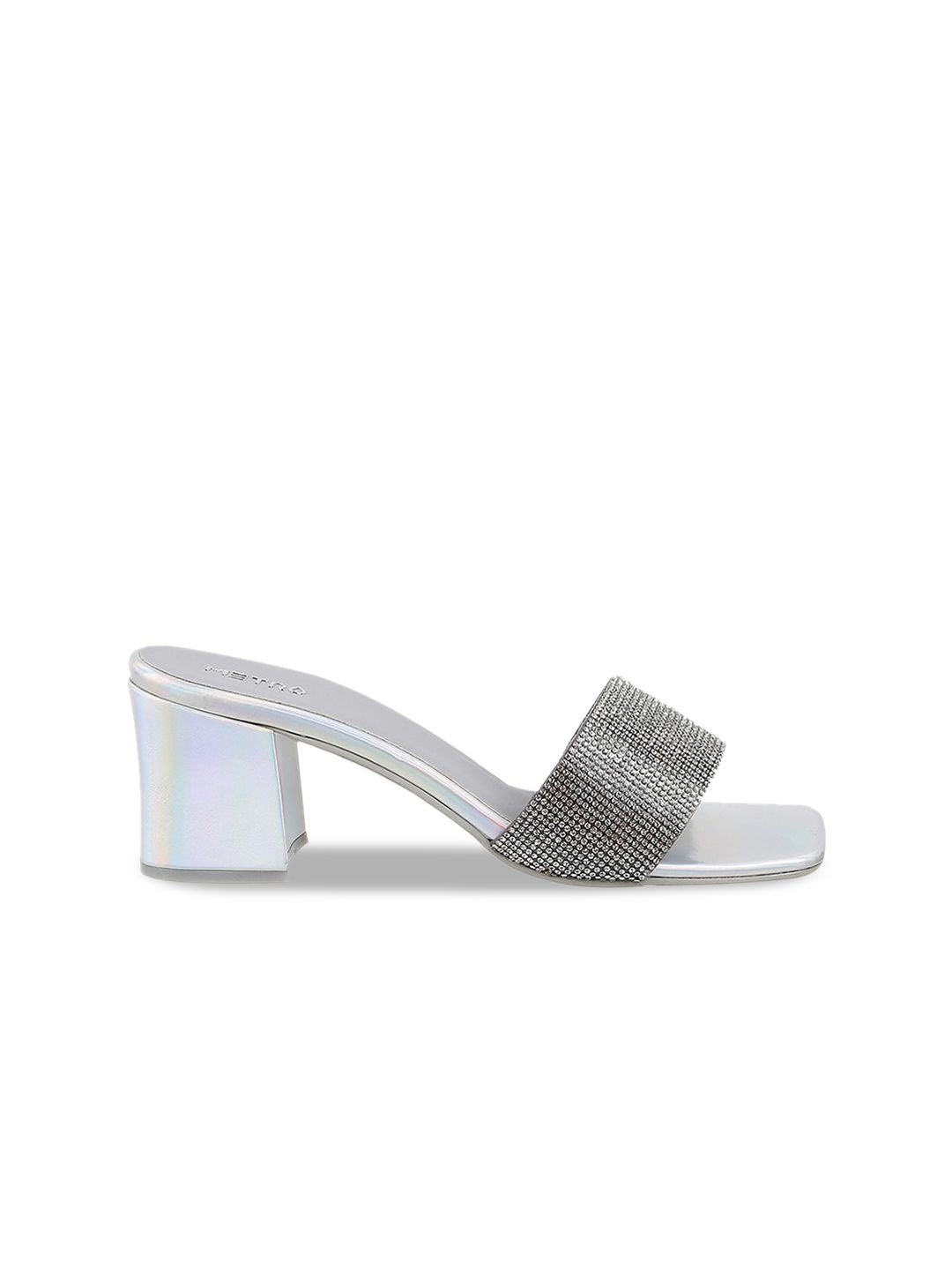 Metro Embellished Open Block Heels