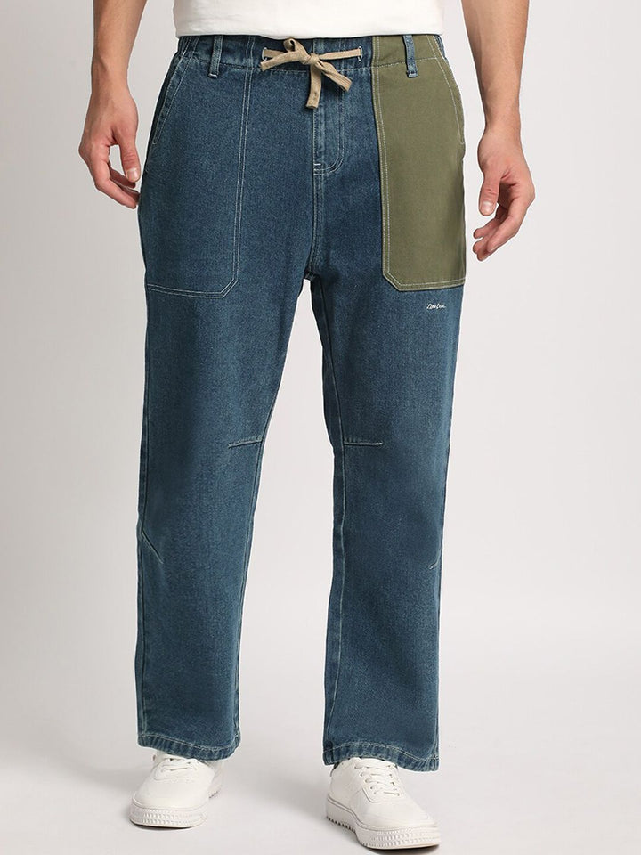 THE BEAR HOUSE Men Straight Fit Clean Look Light Fade Jeans