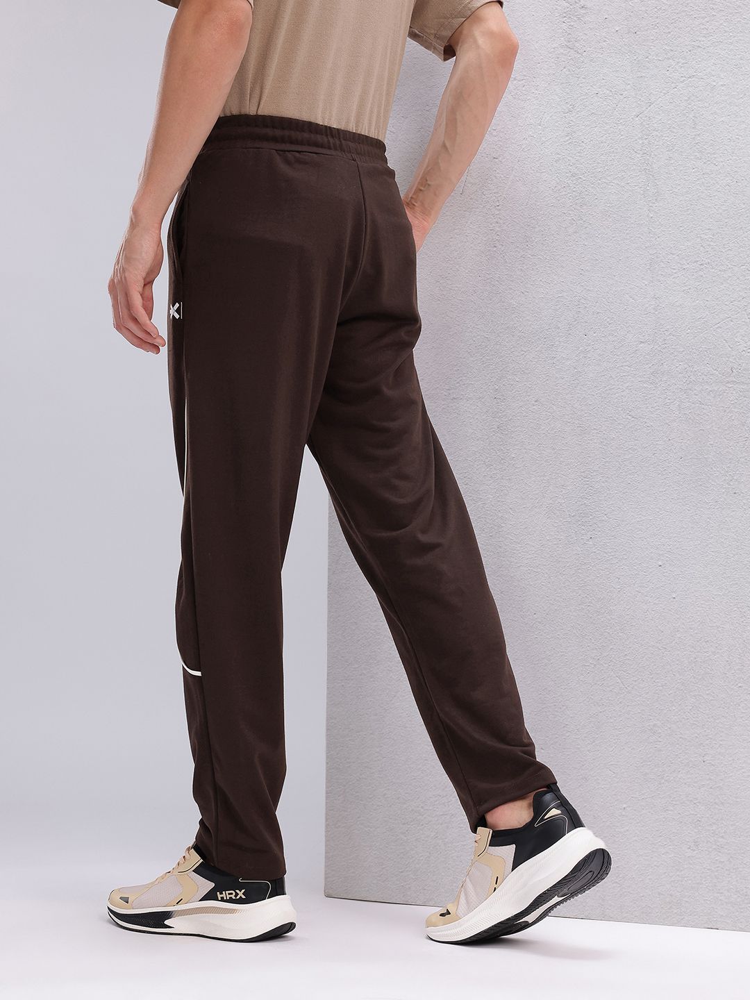 HRX by Hrithik Roshan Men Brand Logo Detail Regular Fit Lifestyle Track Pants