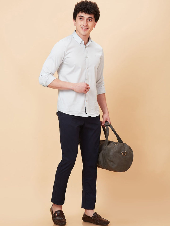 Being Human Men Mid Rise Easy Wash Cotton Chino Trousers