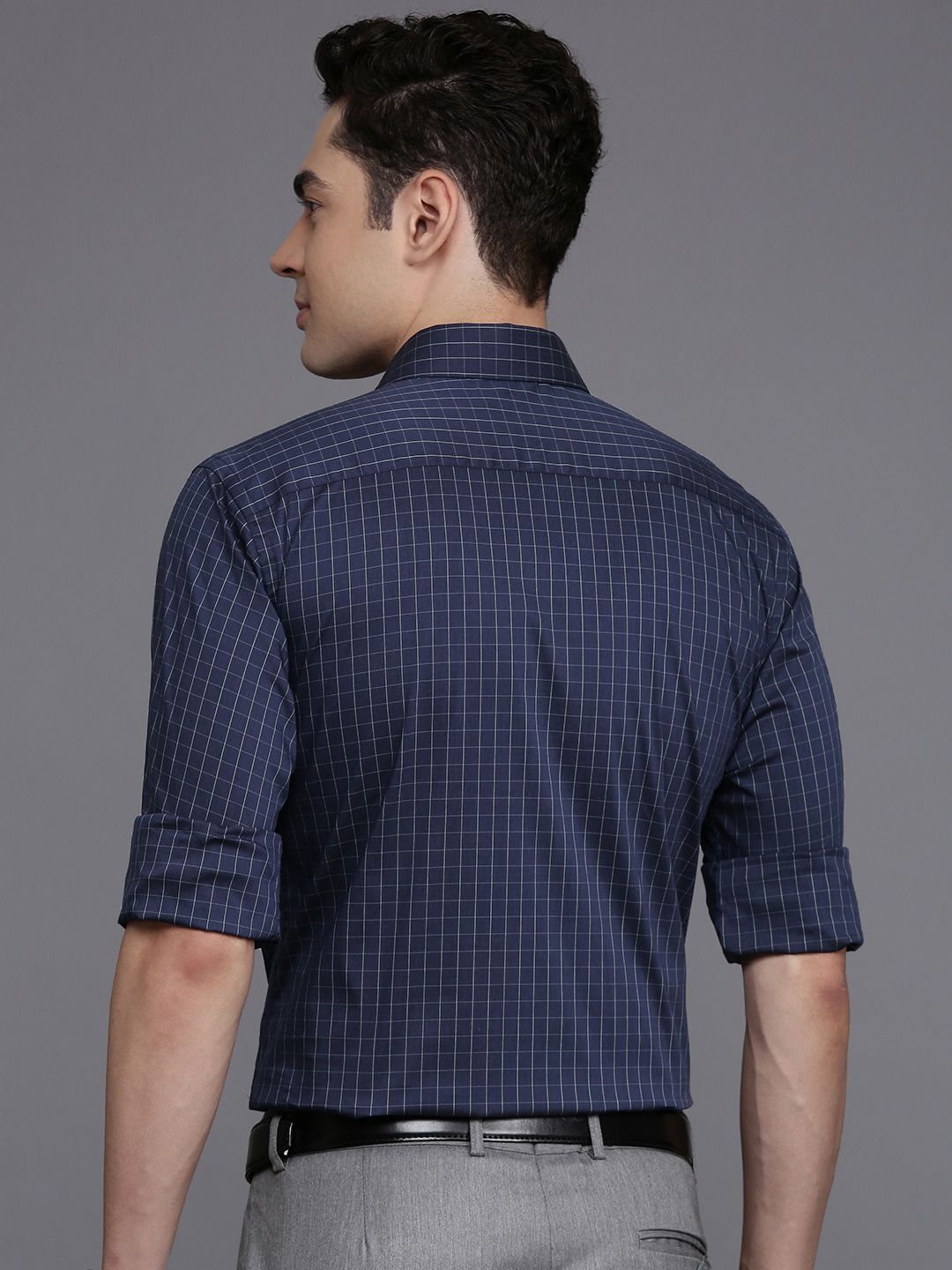 Raymond Slim Fit Checked Formal Shirt