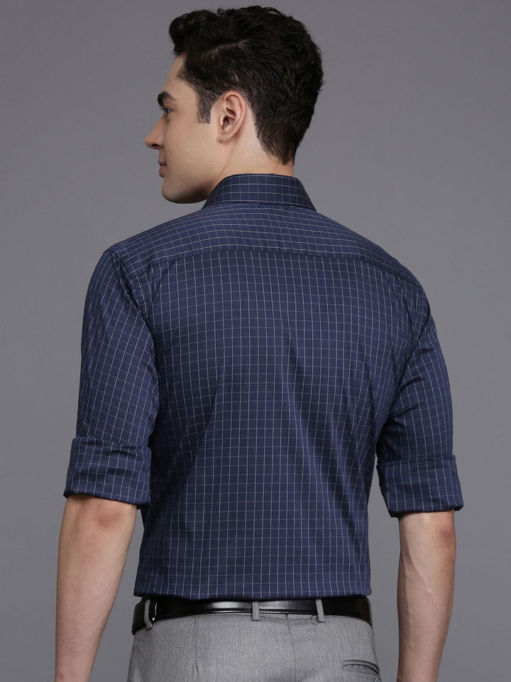 Raymond Slim Fit Checked Formal Shirt