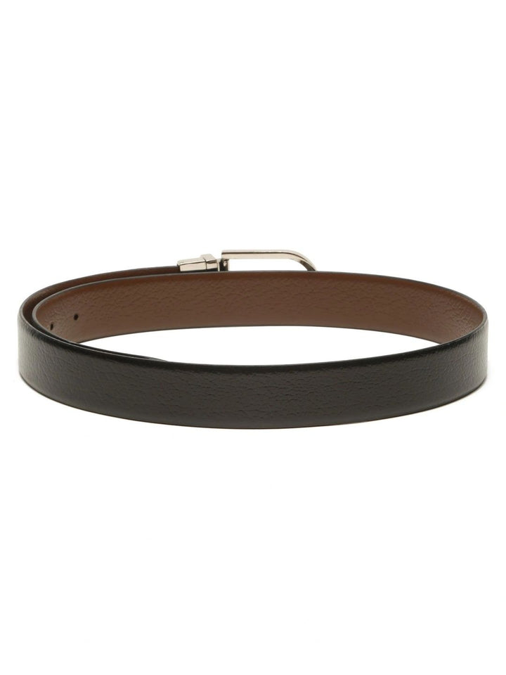 Teakwood Leathers Men Textured Leather Reversible Belt