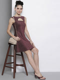 SASSAFRAS Pink Moon Cut A-Line Dress