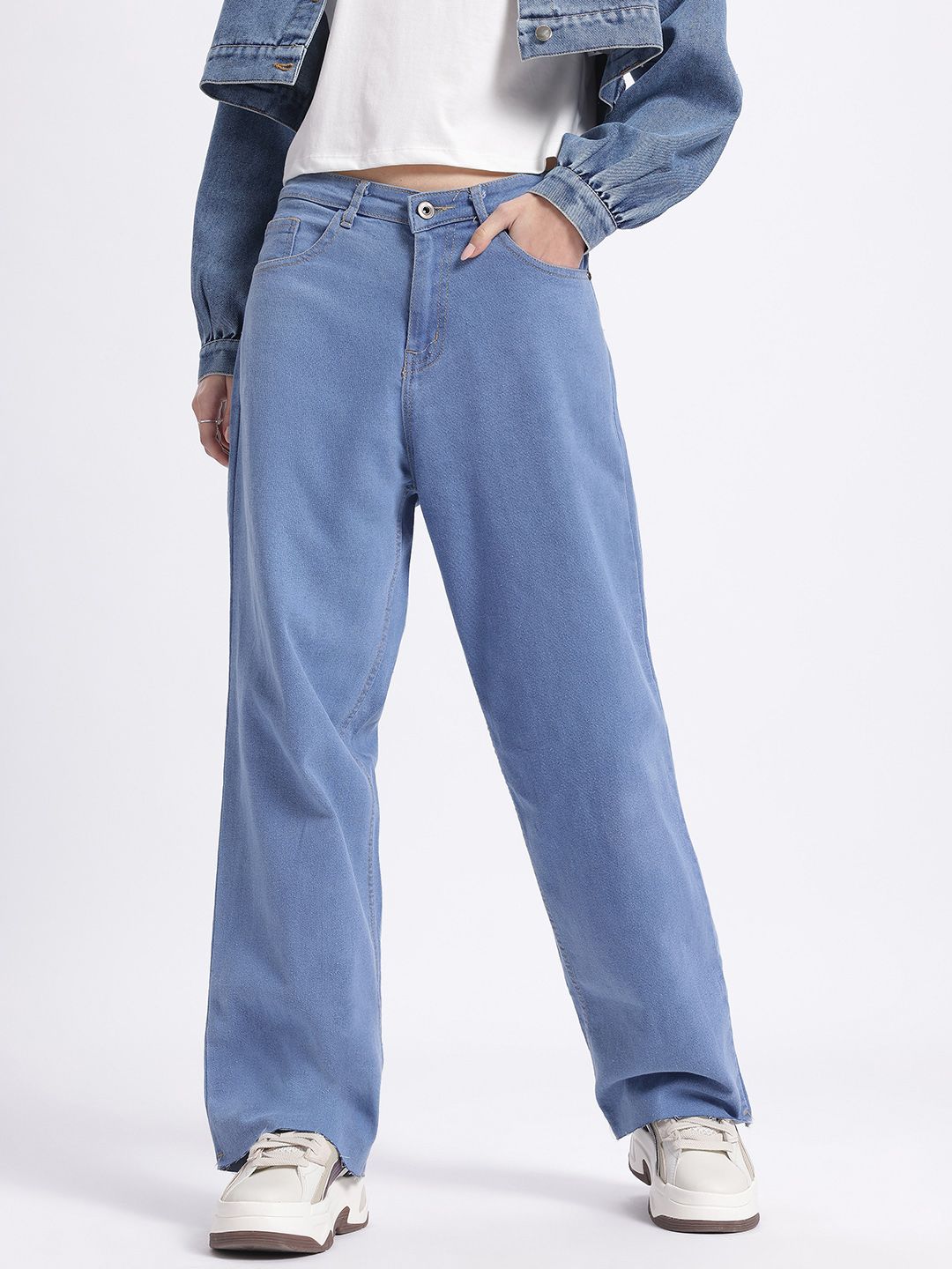 DressBerry Women Urban Vibes Straight Fit Jeans
