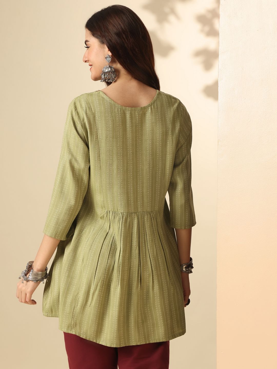 Anouk Round Neck Embroidered Top