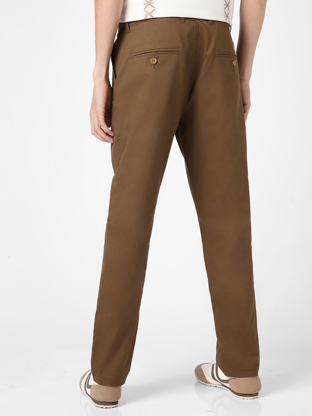 Urbano Fashion Men's Cotton Regular Fit Casual Chinos Trousers Stretch