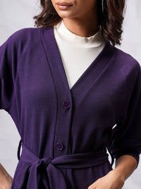 Tokyo Talkies Women Relaxed Cardigan With Wide Leg Trouser