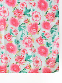 Anouk Floral Empire Pure Cotton Kurta with Trousers & Dupatta