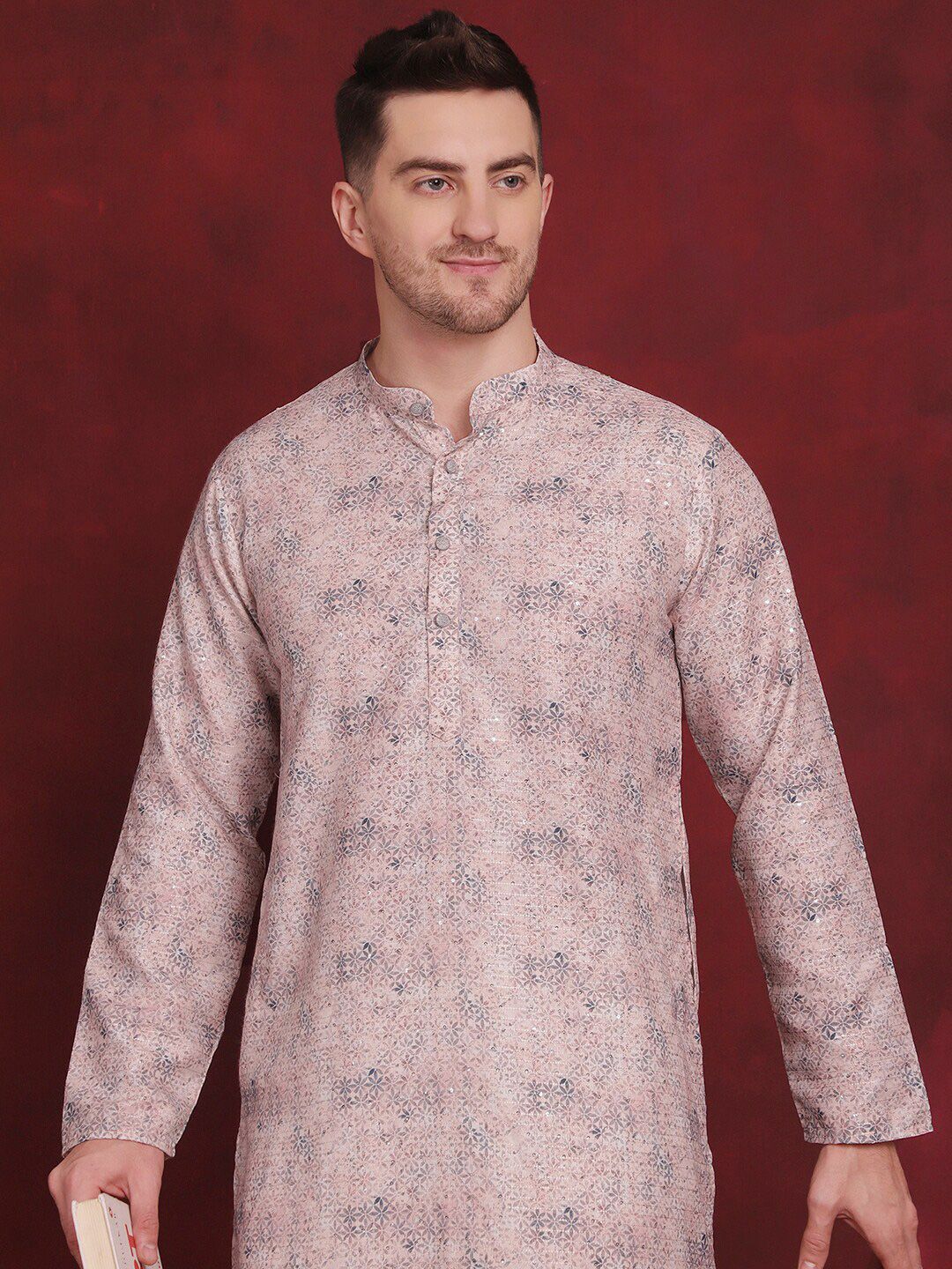Anouk Floral Printed Regular Kurta With Pyjamas