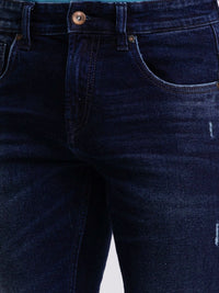 SPYKAR Men Skinny Fit Slash Knee Heavy Fade Stretchable Jeans