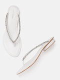 Lino Perros Women Embellished Open Toe Flats