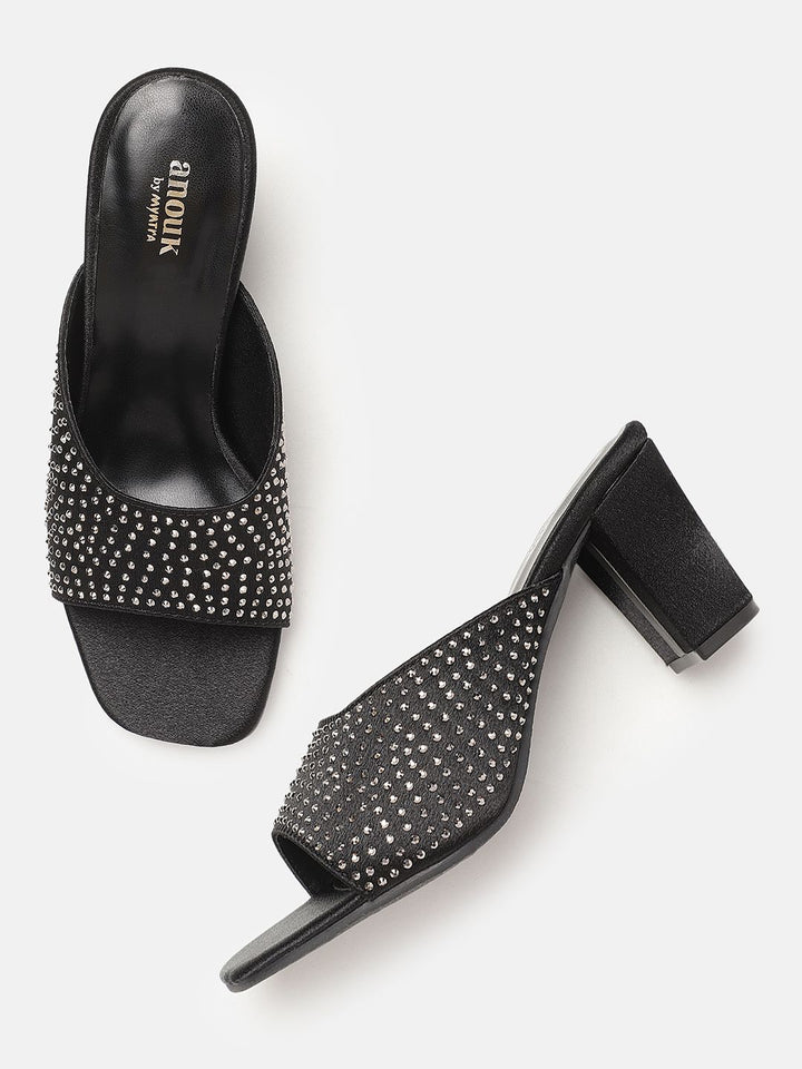 Anouk Embellished Party Block Heels