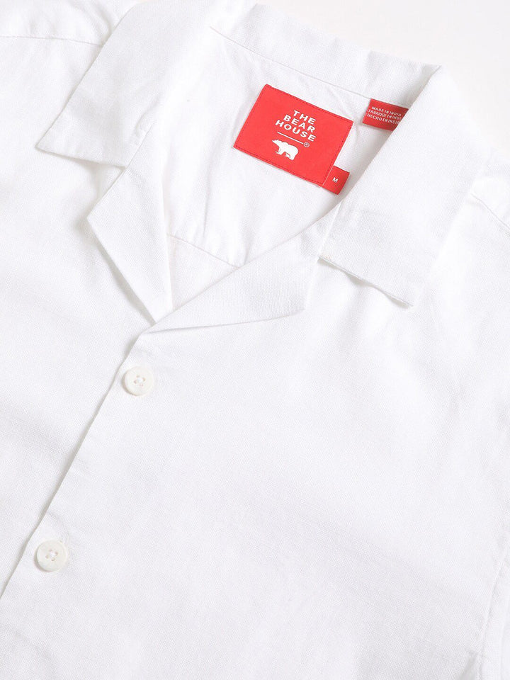 THE BEAR HOUSE Slim Fit Pure Cotton Casual Shirt