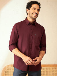 DENNISON Smart Spread Collar Cotton Formal Shirt