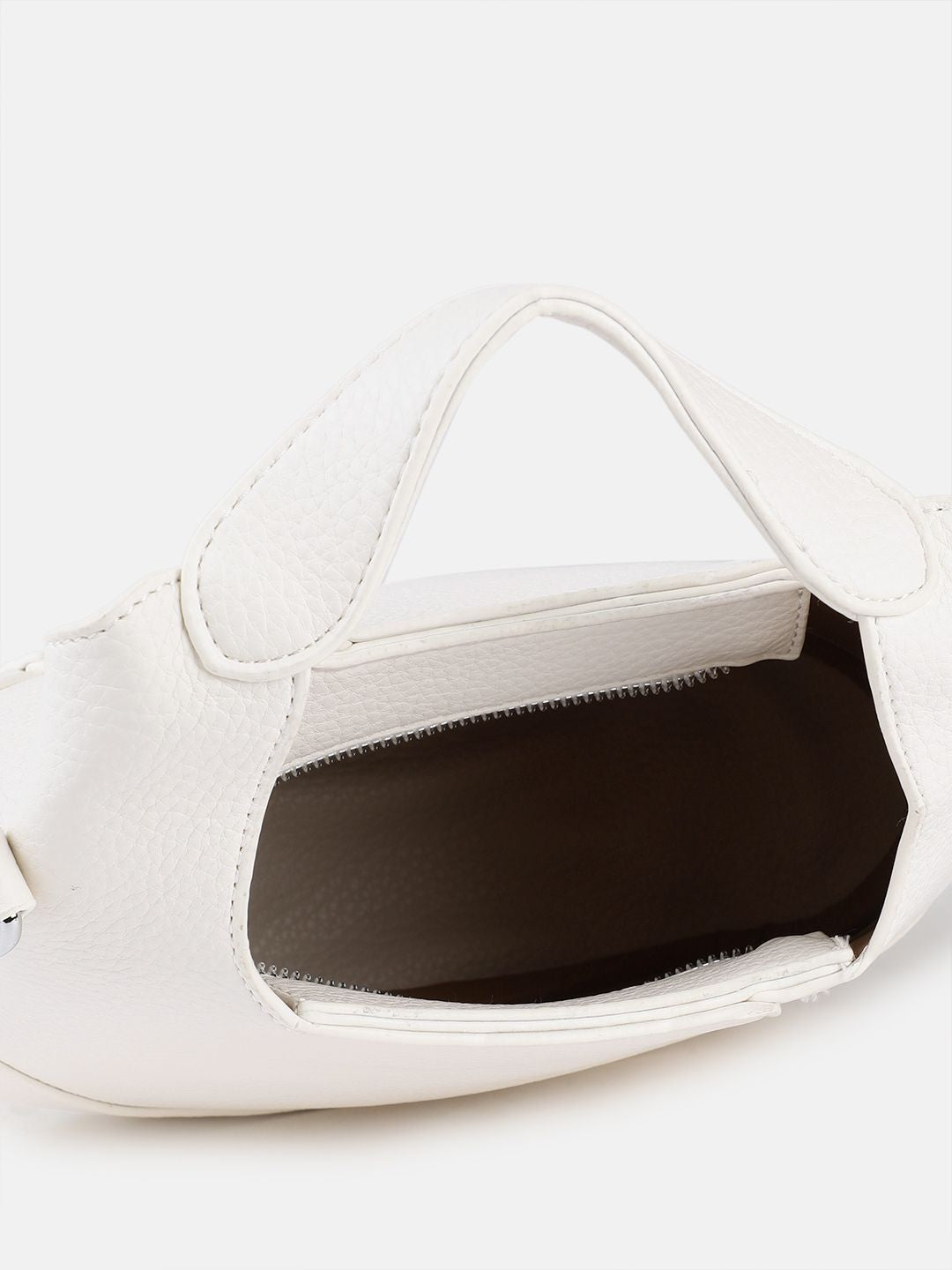 DressBerry Animal Textured Half Moon Hobo Bag