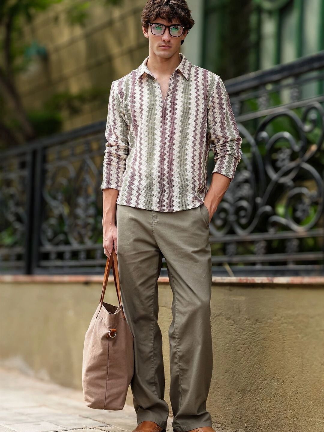 Eszett Men Classic Printed Casual Shirt
