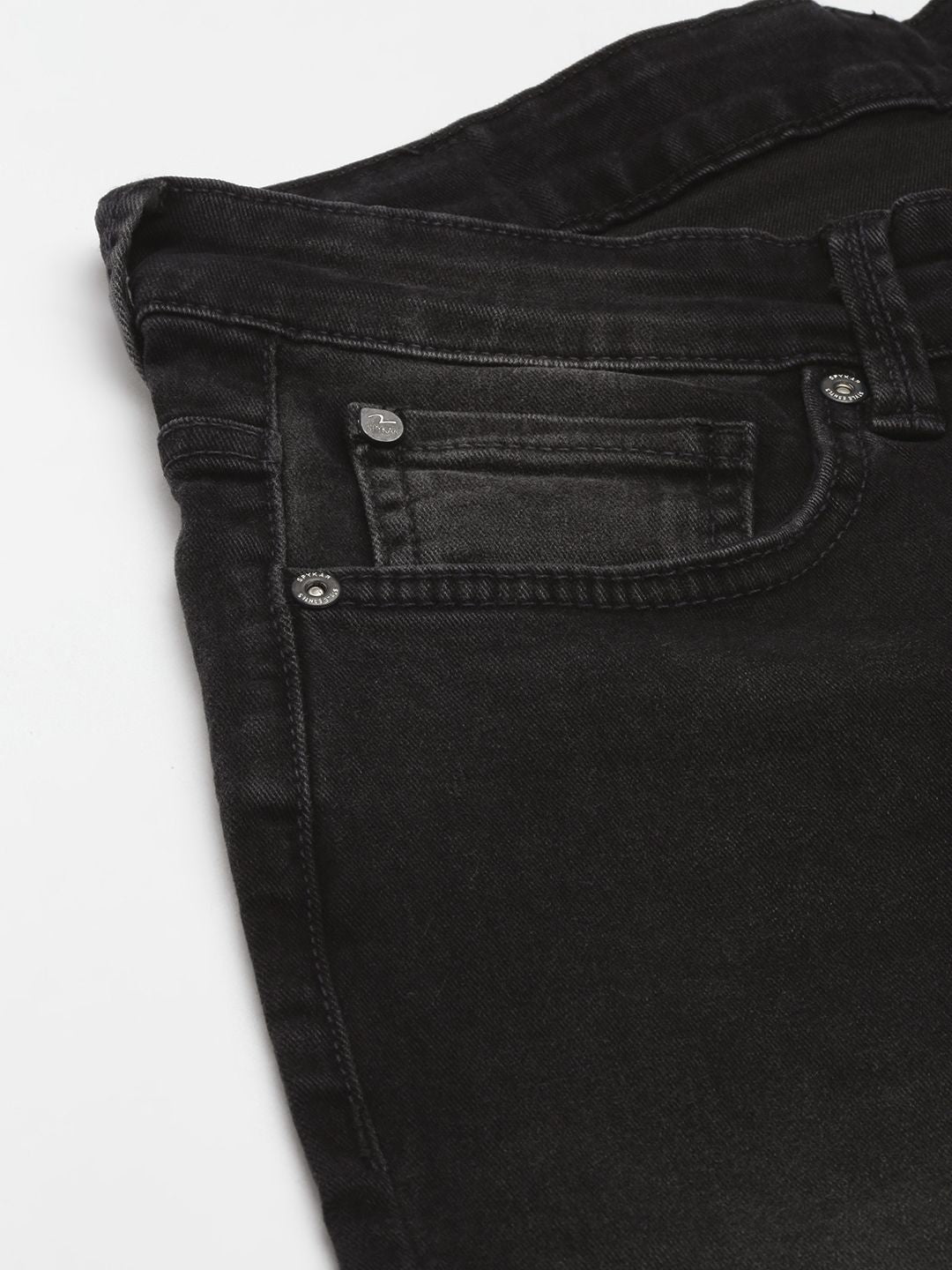 SPYKAR Men Slim Fit Low-Rise Light Fade Stretchable Jeans