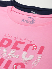 Monte Carlo Pack of 2 Printed Pure Cotton T-shirts