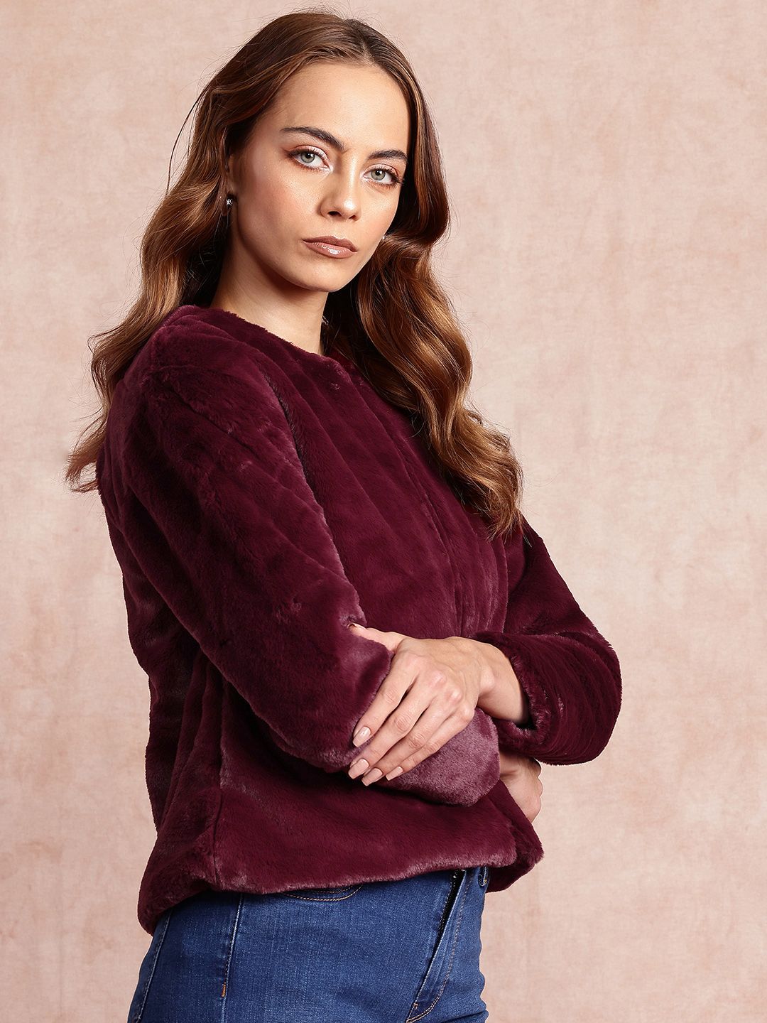all about you Faux Fur Tailored Jacket