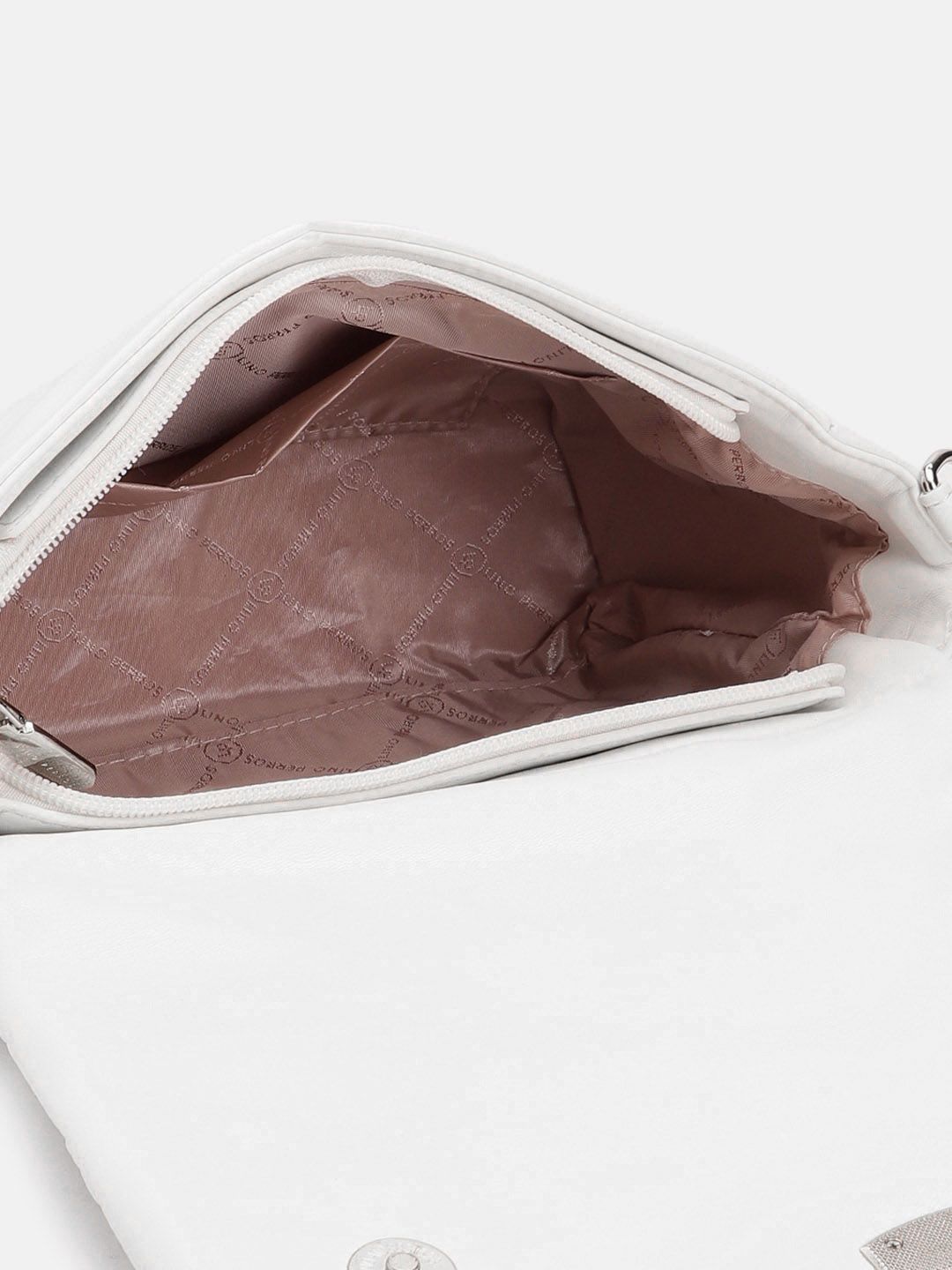 Lino Perros Structured Sling Bag with Quilted Detail