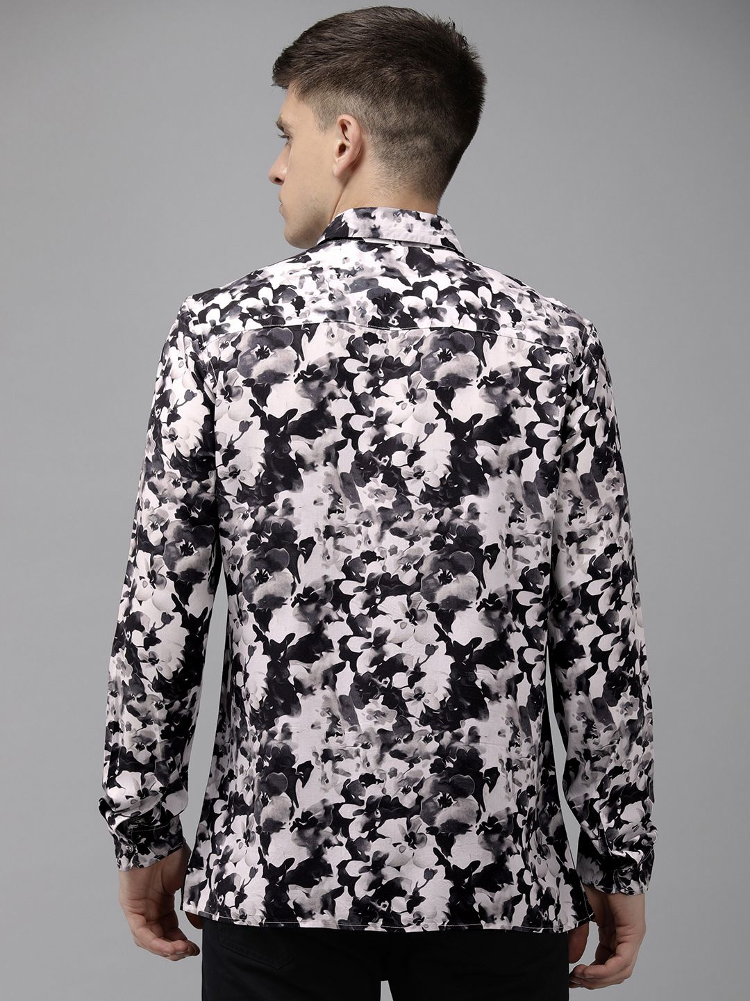 THE BEAR HOUSE Ardor Edition Slim Fit Floral Printed Opaque Casual Shirt