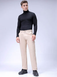 The Indian Garage Co Men Relaxed Fit Mid-Rise Pure Cotton Formal Trouser