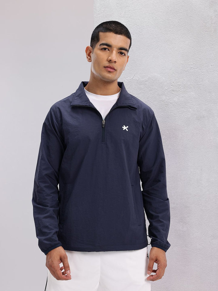 HRX by Hrithik Roshan Mock Collar Rapid-Dry Running Jacket with Toggle Hem