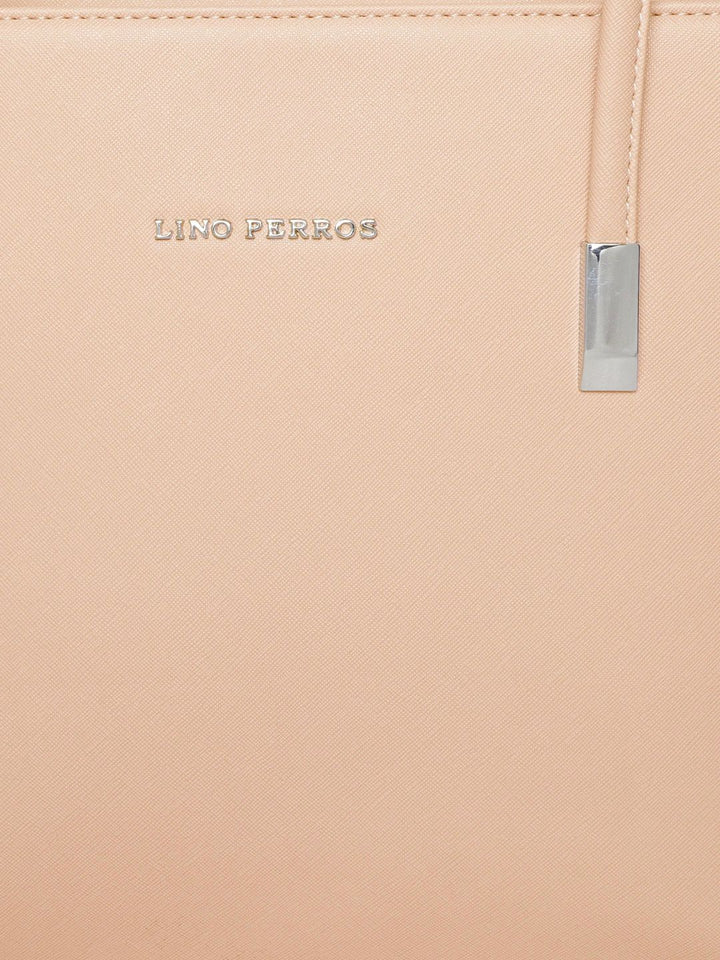 Lino Perros Beige Solid Shoulder Bag