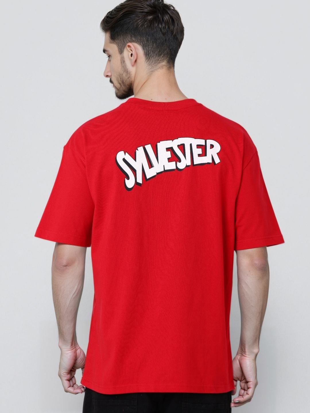 T-Shirt Boxy Garage Co yang dicetak