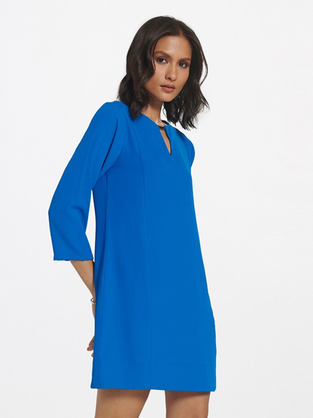 AND Blue A-Line Dress