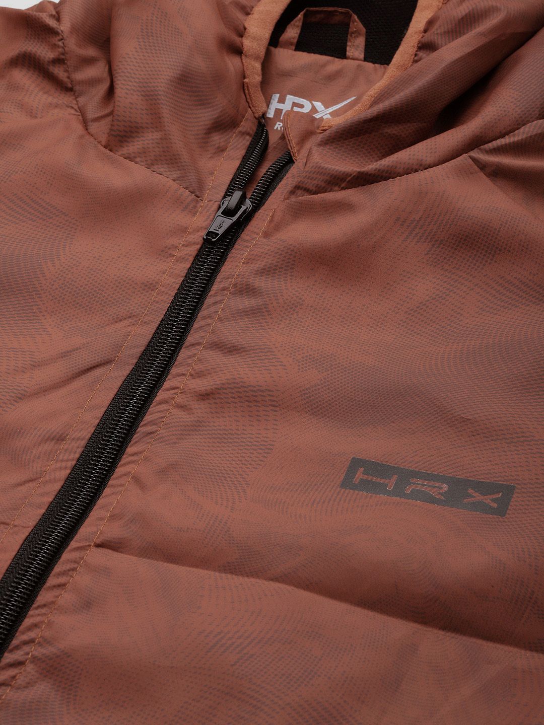 HRX by Hrithik Roshan Abstract Print Rapid-Dry Packable Training Jacket