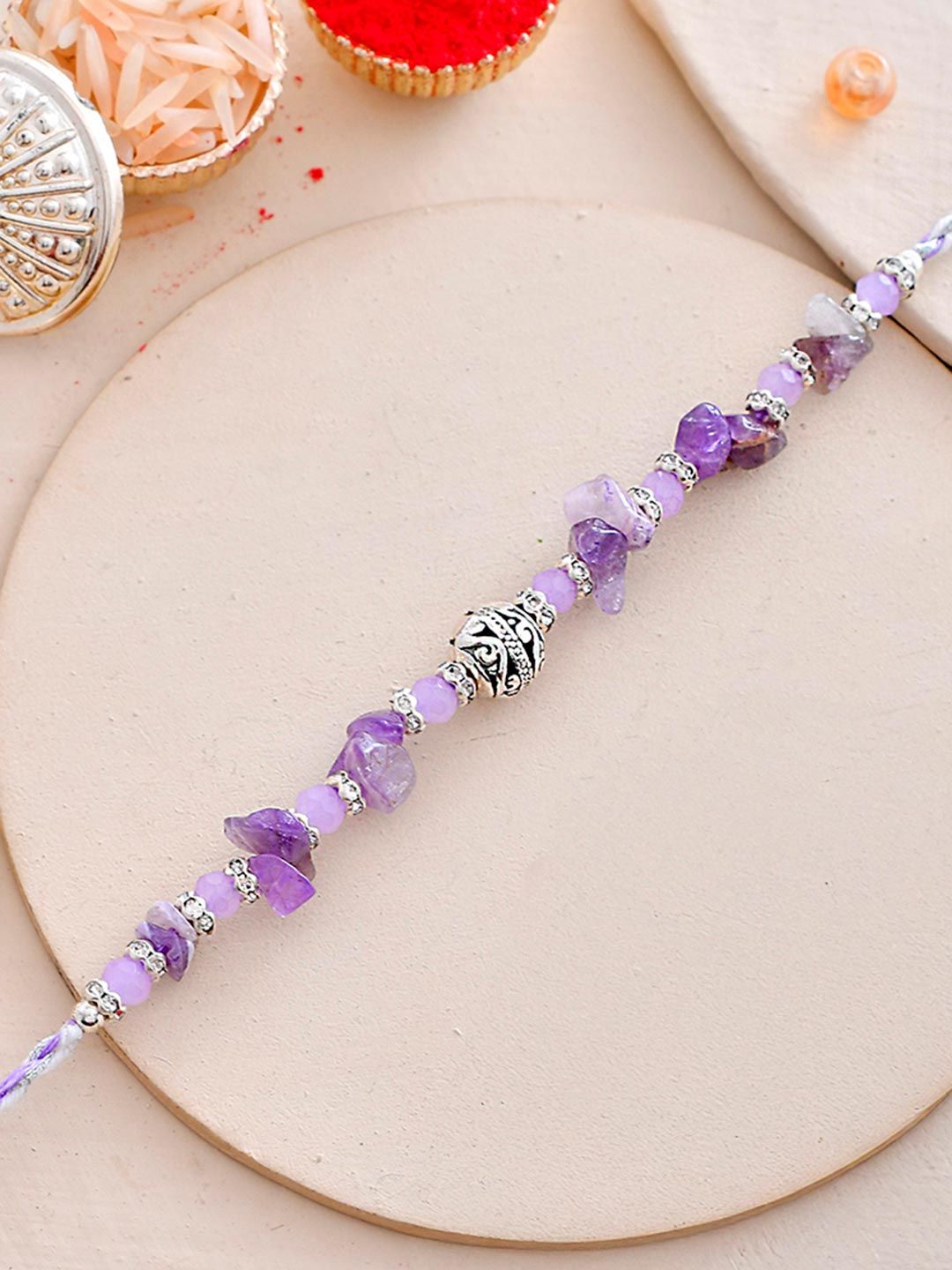 Voylla Beaded Bohemian Motif Thread Rakhi