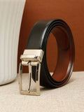 Teakwood Leathers Men Leather Reversible Formal Belt