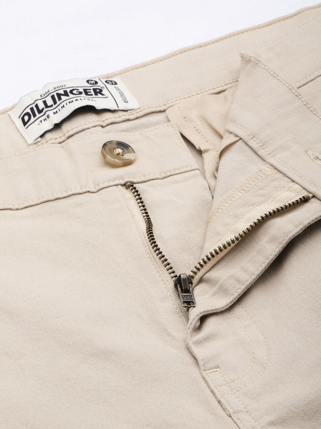 DILLINGER Men Solid Ankle-Length Chinos Trousers