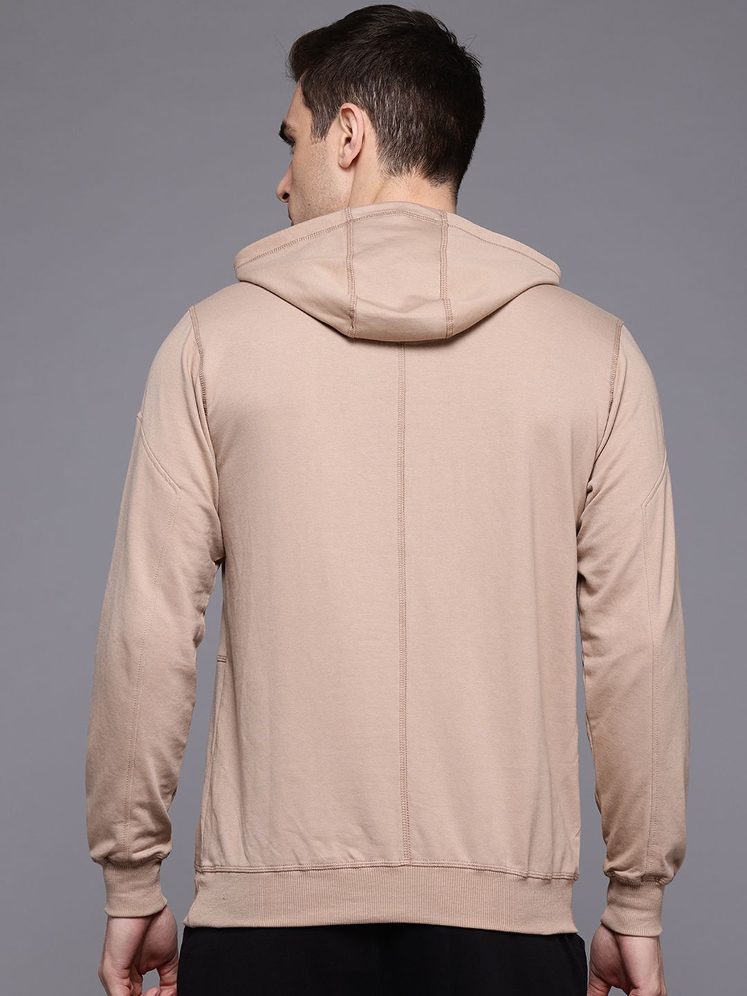 HRX by Hrithik Roshan Brand Logo Printed Hooded Training Sweatshirt