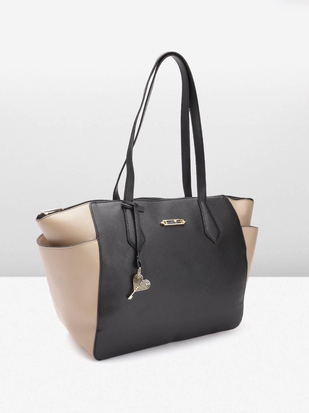 The Label Life Colourblocked Structured Shoulder Bag