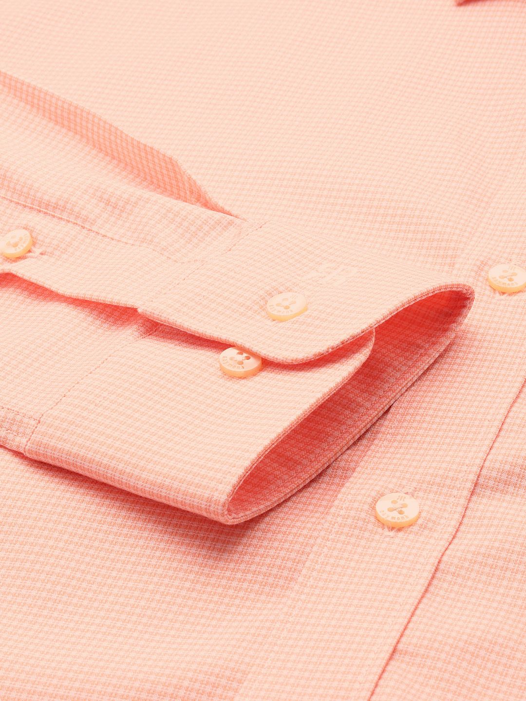Raymond Pure Cotton Slim Fit Micro Checks Formal Shirt