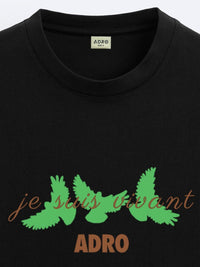 ADRO Men Typography Printed Applique T-shirt