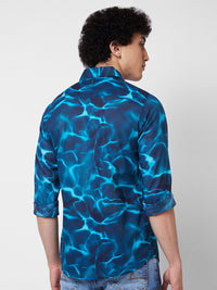 SPYKAR Spread collar Long Sleeves Printed Casual Pure Cotton Shirt