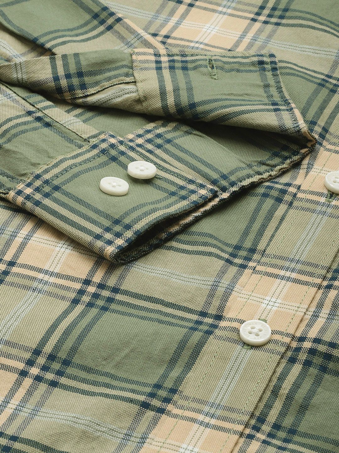 Being Human Slim Fit Checked Pure Cotton Casual Shirt