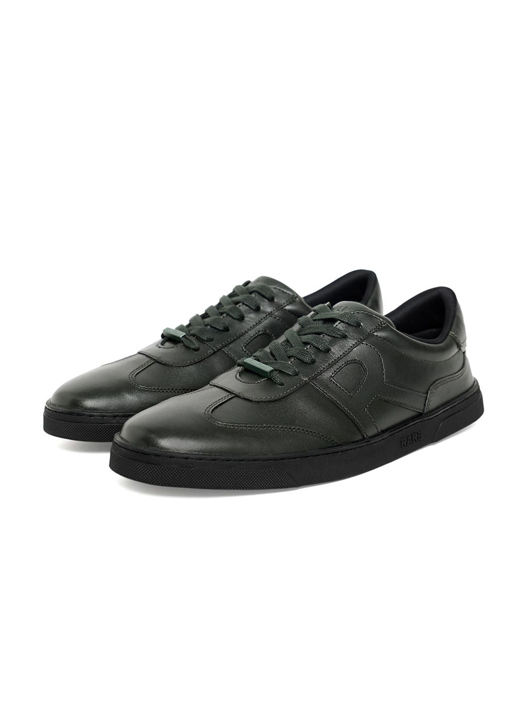 RARE RABBIT Men Merc Textured Leather Sneakers