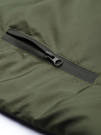 The Indian Garage Co Men Zip-Front Slim Fit Biker Jacket