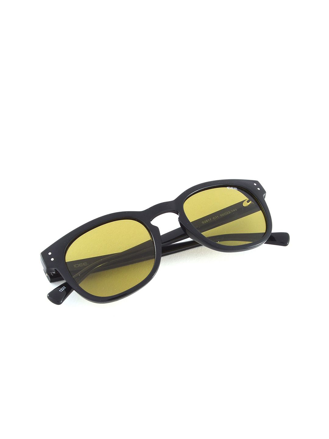 Idee unisex cermin mata hitam persegi dengan lensa terlindung UV