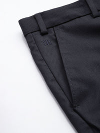 Raymond Men Textured Slim Fit Formal Trousers