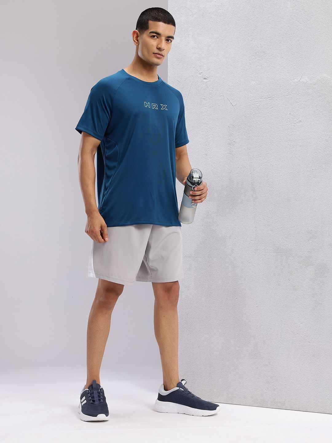 HRX by Hrithik Roshan Brand Logo Printed Rapid-Dry Training T-shirt