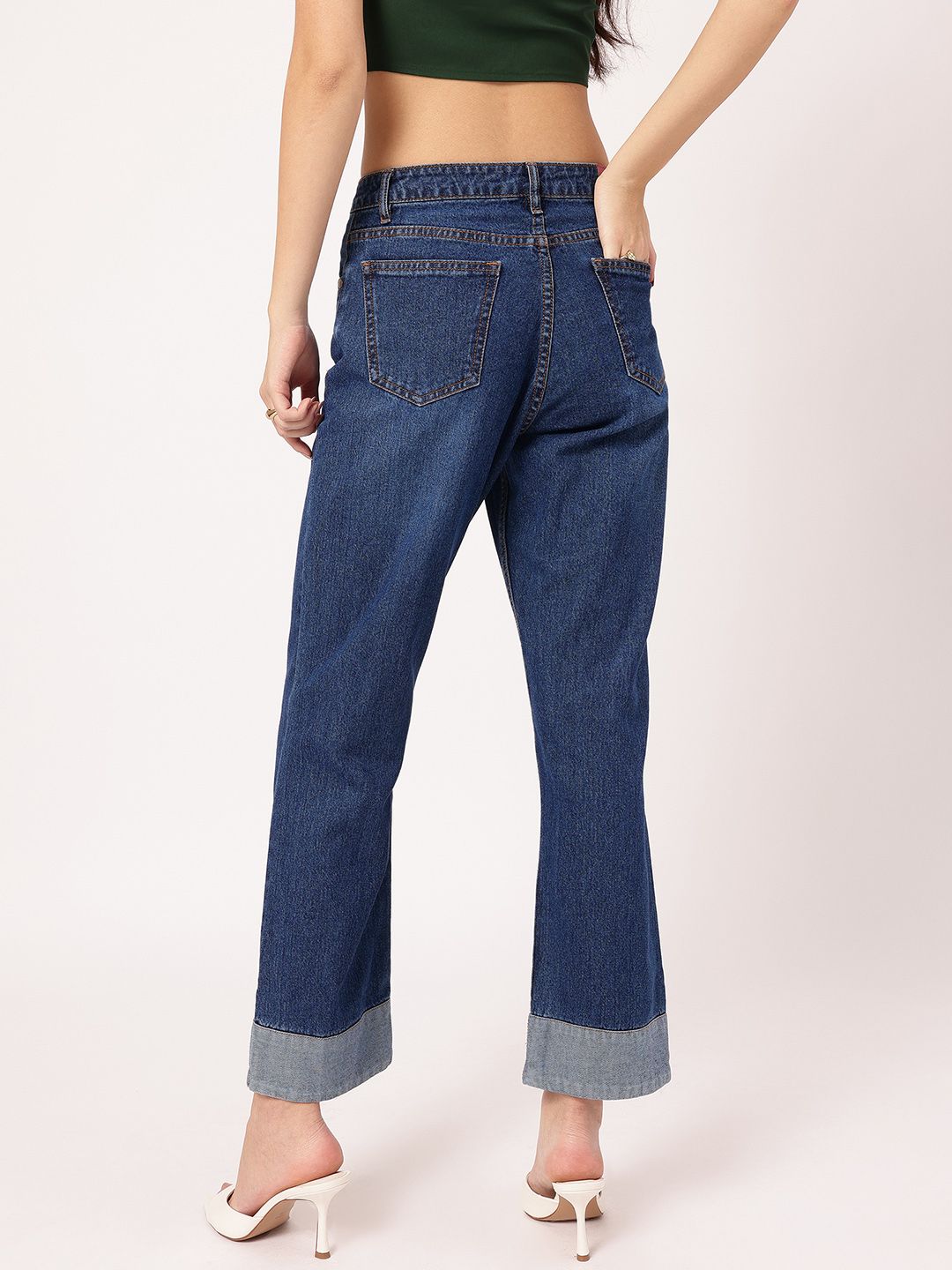 DressBerry Women Effortlessly Cool Whiskers & Chevrons Jeans